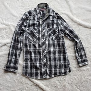 Pintlar Men's Plaid Snap Western Shirt